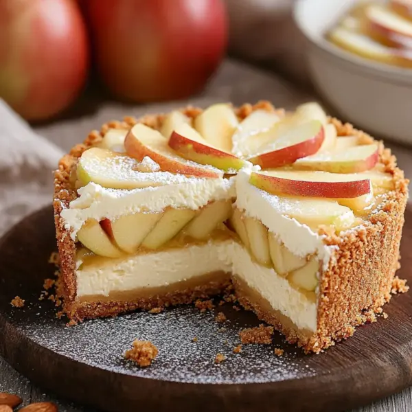 Apfel-Mascarpone-Torte mit Mandelboden