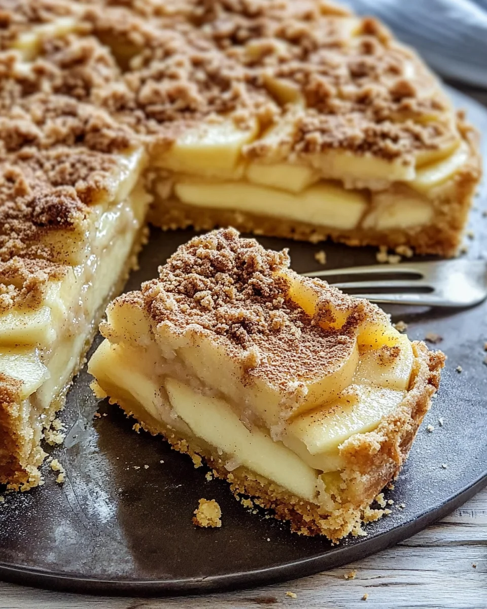 Apfelkuchen vom Blech - mit Pudding und knusprigen Streusel 26 Apfelkuchen