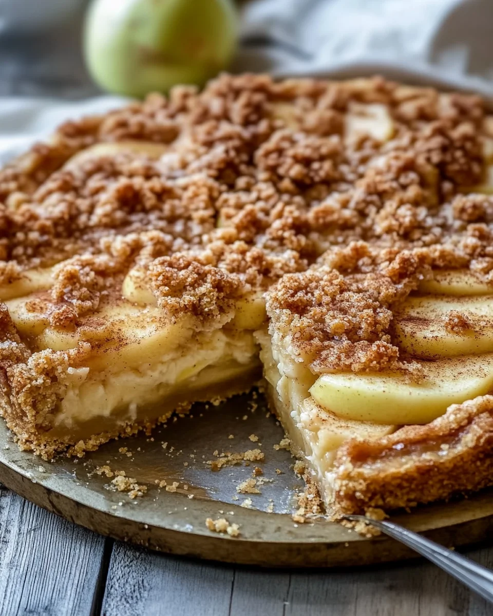 Apfelkuchen vom Blech - mit Pudding und knusprigen Streusel 28 Apfelkuchen vom Blech - mit Pudding und knusprigen Streusel