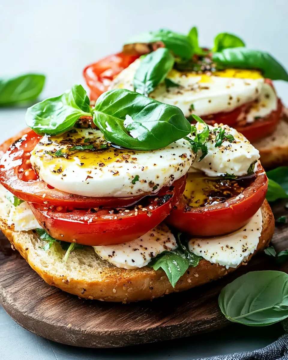 Bagel mit Tomate und Mozzarella 17 Bagel