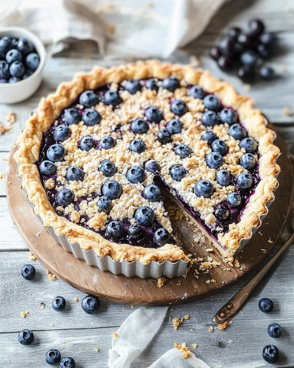 Blaubeer-Tarte mit Vanille-Schmand und Streuseln 22 Blaubeer-Tarte mit Vanille-Schmand und Streuseln