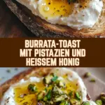 Burrata-Toast mit Pistazien und heißem Honig 17 Pinterest Hidden Image