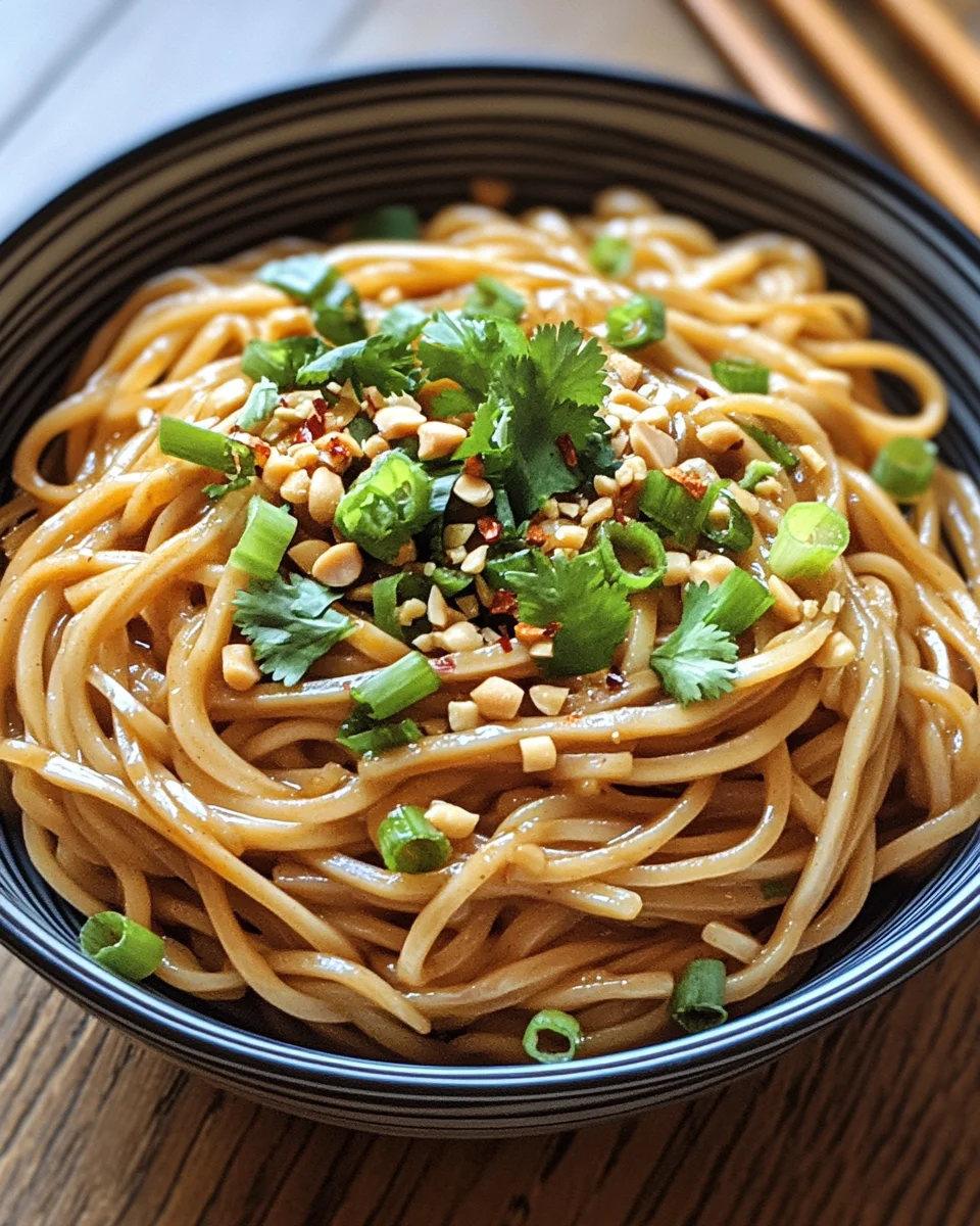 Chinesische Nudeln mit Erdnusssauce 19 Chinesische
