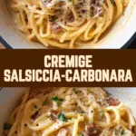 Cremige Salsiccia-Carbonara 17 Pinterest Hidden Image