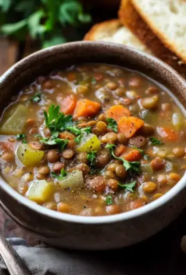 Einfache klassische Linsensuppe