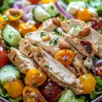 Einfacher H&auml;hnchen Salat
