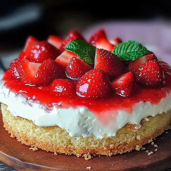 Erdbeerkuchen mit Schmand-Vanillecreme Rezept