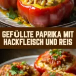 Gefüllte Paprika mit Hackfleisch und Reis 18 Pinterest Hidden Image
