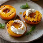 Gegrillte Pfirsiche mit Joghurt und Honig