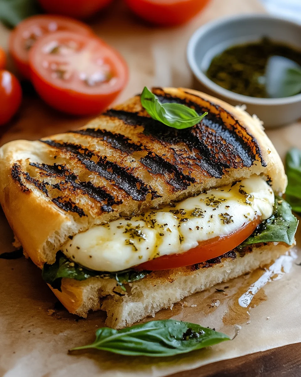 Gegrilltes Mozzarella-Sandwich 20 Gegrilltes