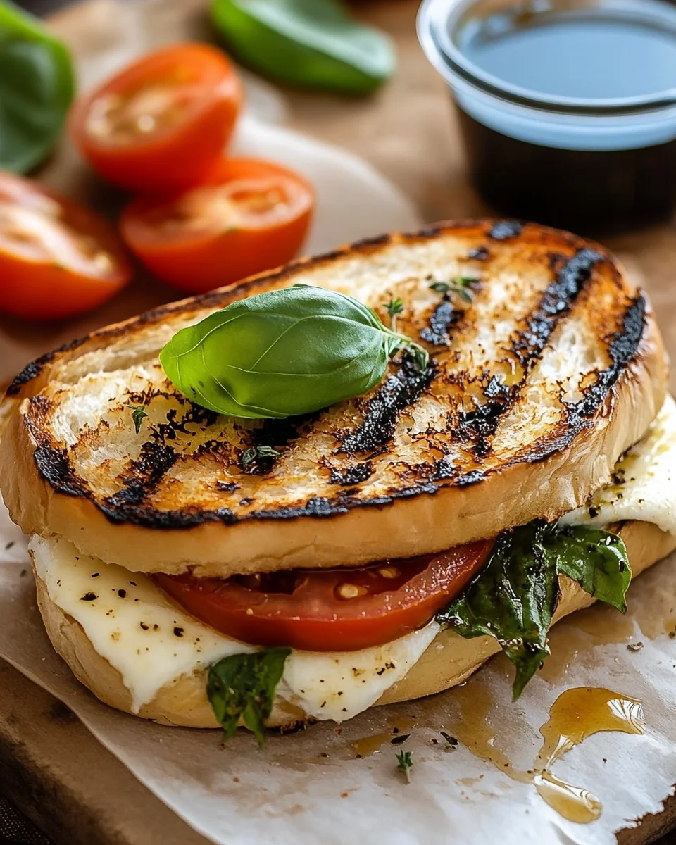Gegrilltes Mozzarella-Sandwich 22 Gegrilltes Mozzarella-Sandwich