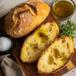 Grillbrot mit Oliven&ouml;l und Meersalz