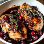 H&auml;hnchen mit Preiselbeer-Balsamico-Glasur