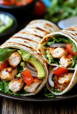 Hähnchen-Wraps mit Blitzsoße 25 Hähnchen-Wraps mit Blitzsoße