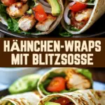 Hähnchen-Wraps mit Blitzsoße 23 Pinterest Hidden Image