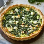 Herzhafte Quiche mit Spinat und Feta
