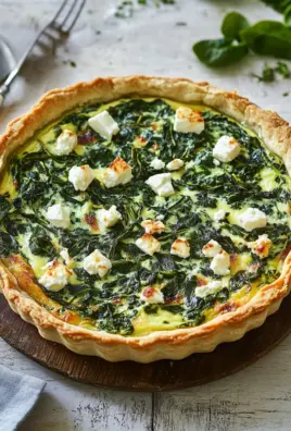 Herzhafte Quiche mit Spinat und Feta 23 Herzhafte Quiche mit Spinat und Feta