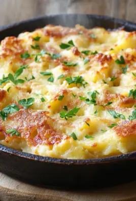 Hüttenkäse Kartoffelrösti Auflauf