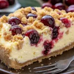 K&auml;sekuchen mit Kirschen