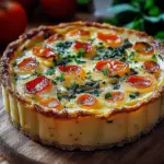 Kartoffel-Quiche mit Kartoffelteig