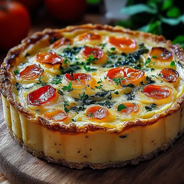 Kartoffel-Quiche mit Kartoffelteig