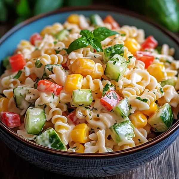 Kinder Nudelsalat mit Frischkäse