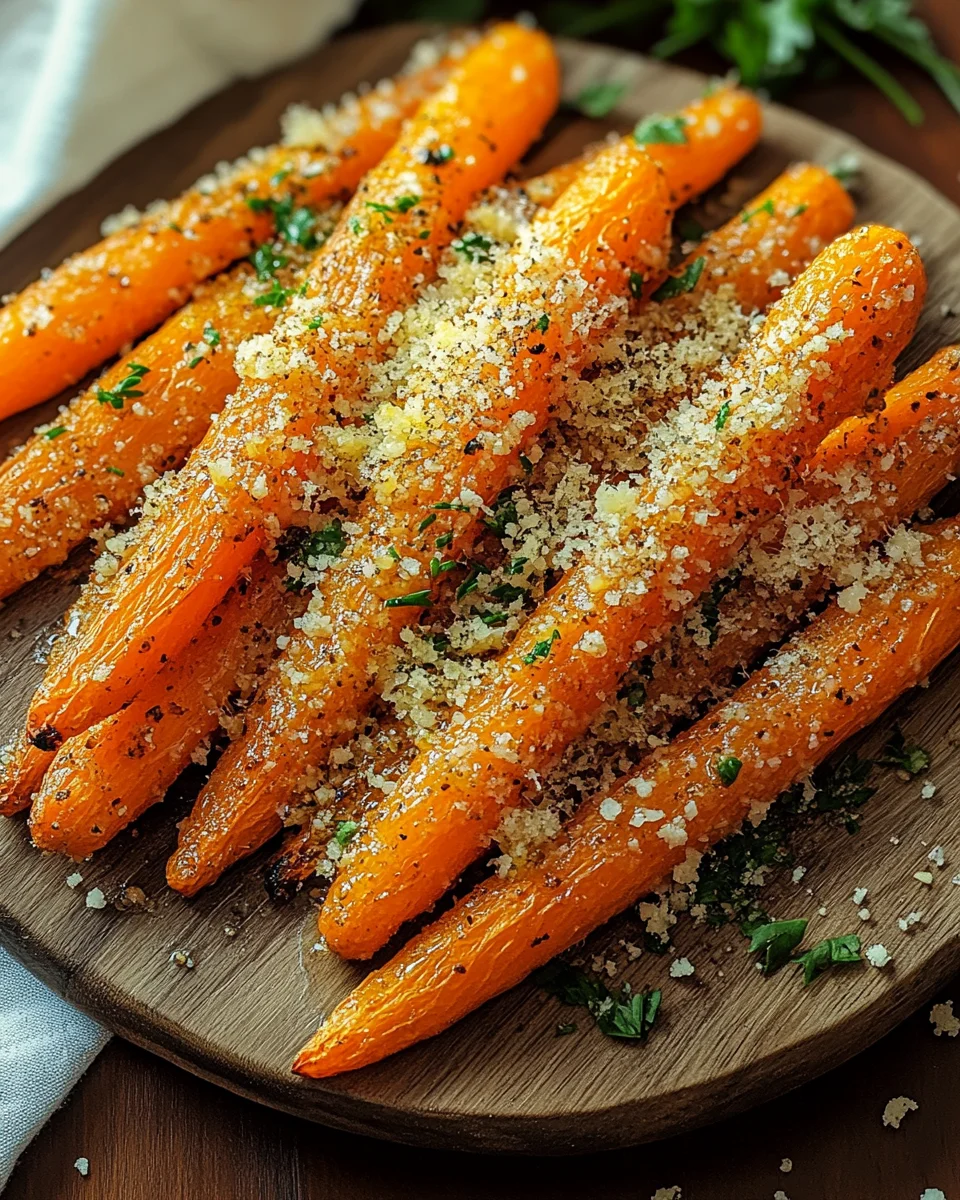 Knoblauch-Parmesan-Ofenkarotten