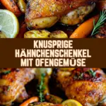 Knusprige Hähnchenschenkel mit Ofengemüse 18 Pinterest Hidden Image