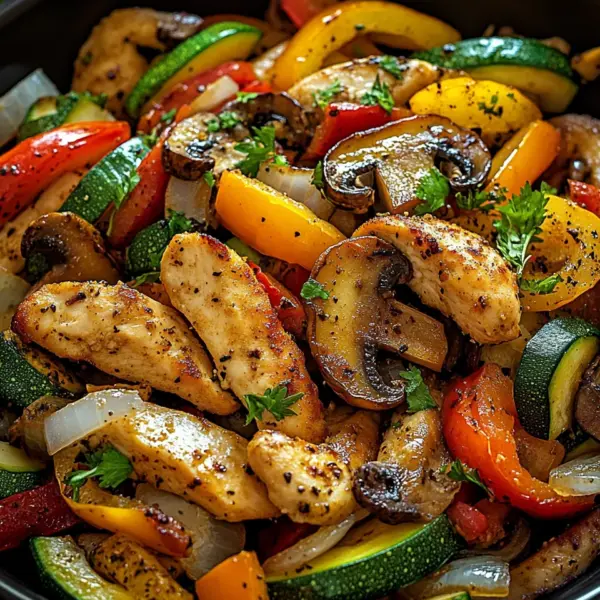 Low-Carb Gemüsepfanne mit Geflügel