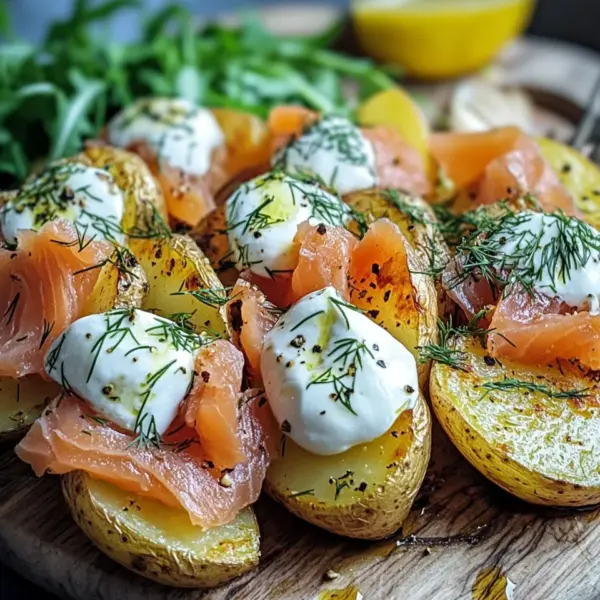 Ofenkartoffeln mit Räucherlachs