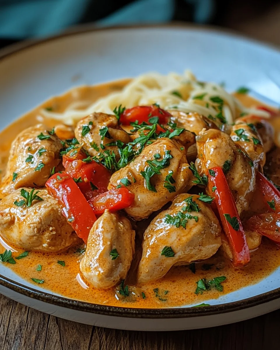 Paprika-Sahne-H&auml;hnchen