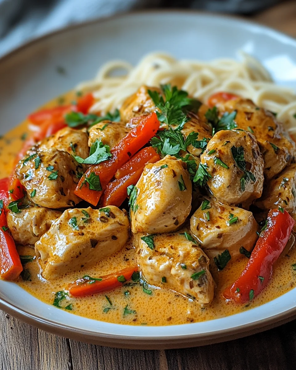 Paprika-Sahne-H&auml;hnchen