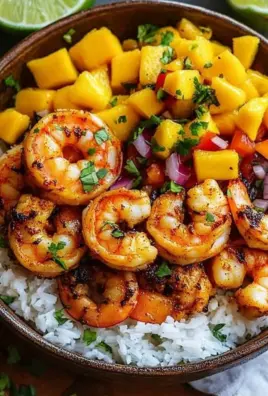 Pikante Garnelen und Mango Salsa Reisbowl 23 Pikante Garnelen und Mango Salsa Reisbowl