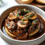 Pilzgulasch &agrave; la Bourguignonne
