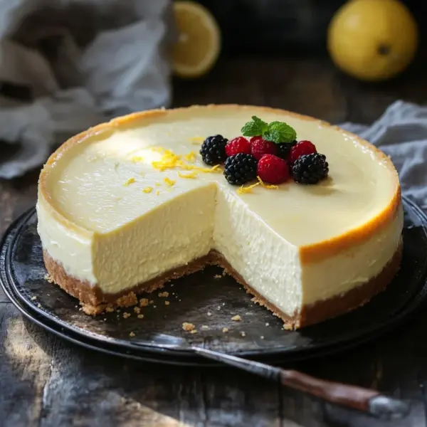 Rezept für cremigen Käsekuchen ohne Boden