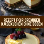Rezept für cremigen Käsekuchen ohne Boden 19 Pinterest Hidden Image