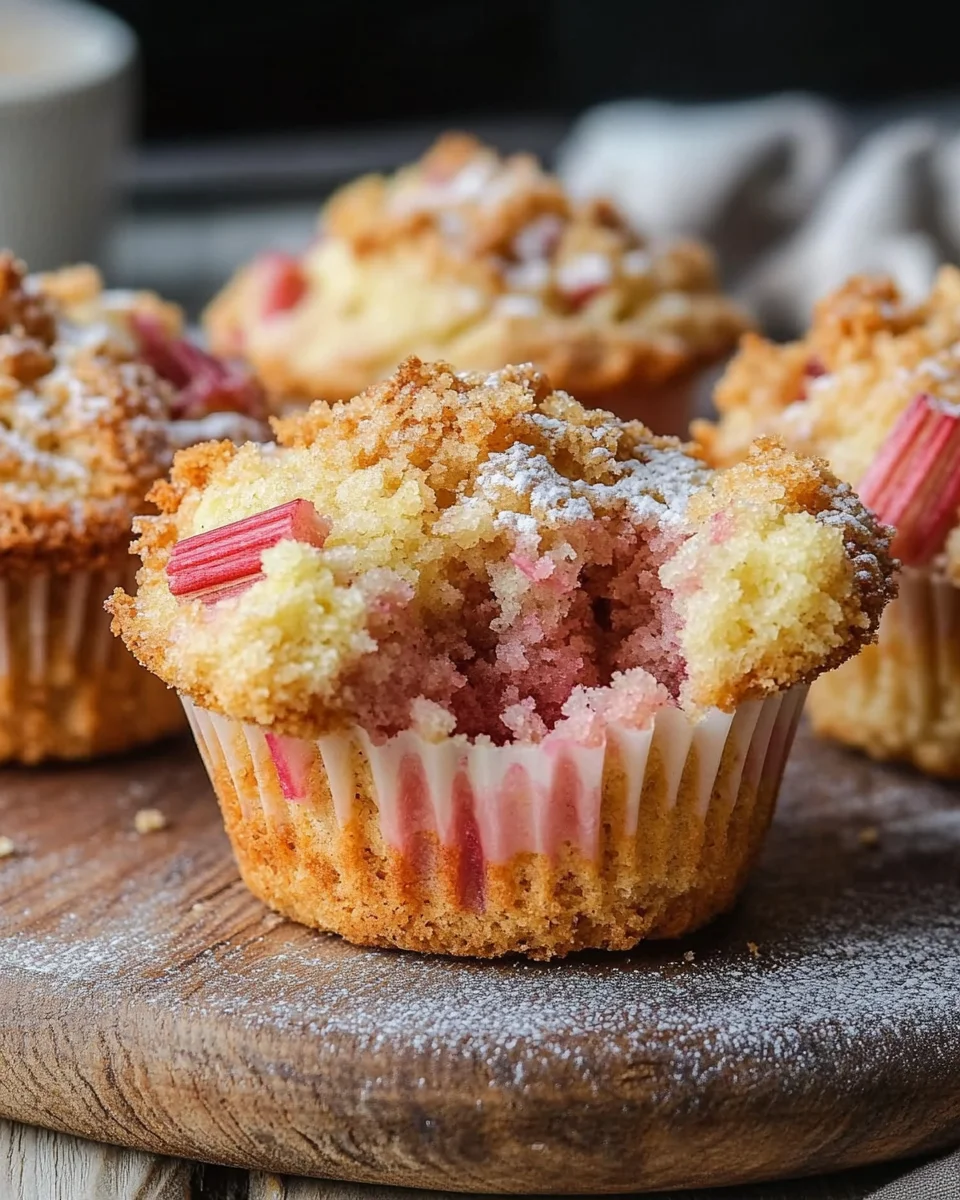 Rhabarber-Muffins mit Vanillestreuseln 21 Rhabarber-Muffins