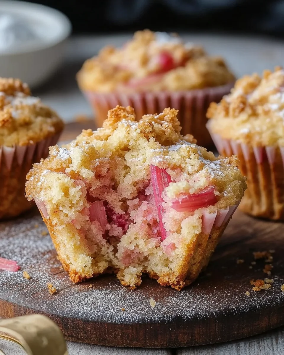 Rhabarber-Muffins mit Vanillestreuseln 23 Rhabarber-Muffins mit Vanillestreuseln