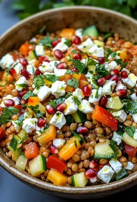 Rote Linsen Salat Orientalisch mit Feta 22 Rote Linsen Salat Orientalisch mit Feta
