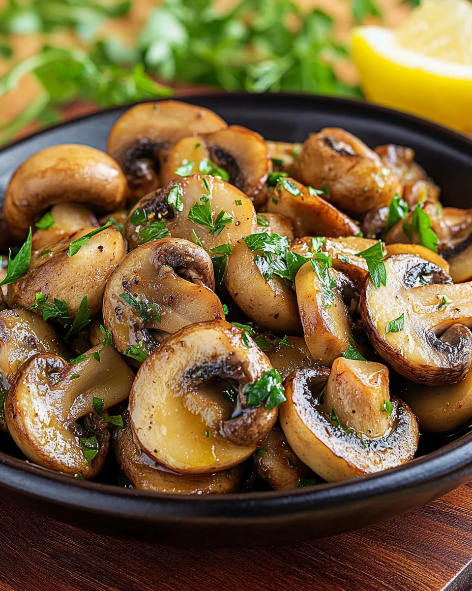 Saftige Knoblauch-Champignons Rezept