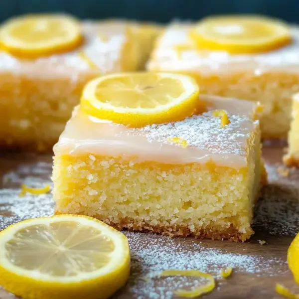 Saftiger Zitronenkuchen vom Blech