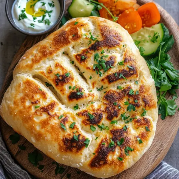 Schnelles Pfannenbrot ohne Hefe