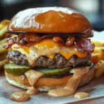 Smash-Burger mit Baconnaise-So&szlig;e
