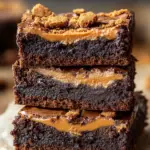 Spekulatius Brownies mit Lotus Biscoff Brotaufstrich