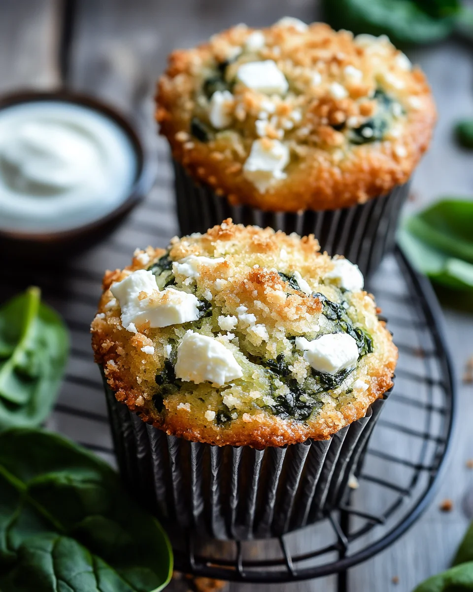 Spinat-Feta-Muffins mit doppelt Käse und Crunch 25 Spinat-Feta-Muffins