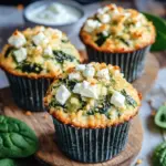 Spinat-Feta-Muffins mit doppelt K&auml;se und Crunch