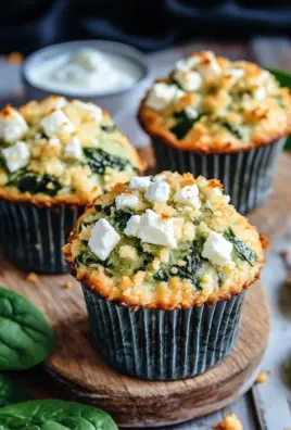 Spinat-Feta-Muffins mit doppelt Käse und Crunch 20 Spinat-Feta-Muffins mit doppelt Käse und Crunch