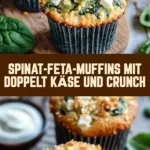 Spinat-Feta-Muffins mit doppelt Käse und Crunch 24 Pinterest Hidden Image