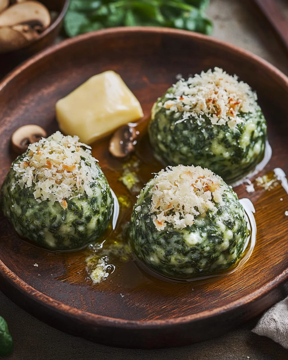 Südtiroler Spinatknödel