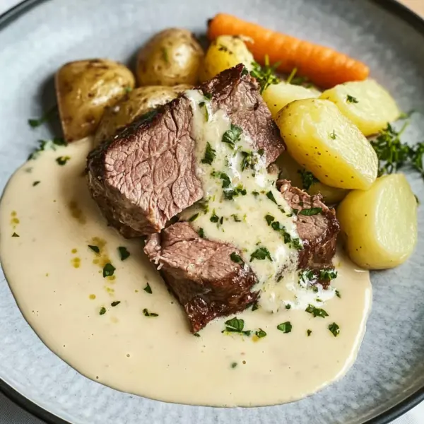 Tafelspitz mit Meerrettichsoße